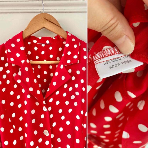 Robe longue à pois