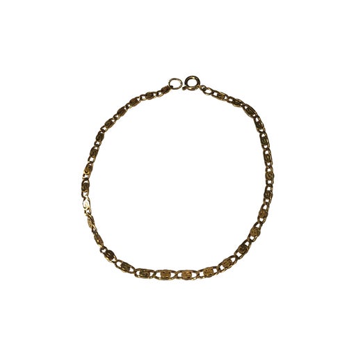 Gold metal bracelet