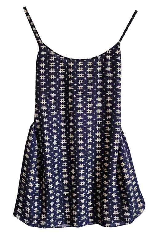 Short patterned dress