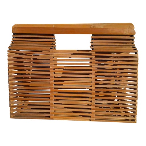 wooden handbag