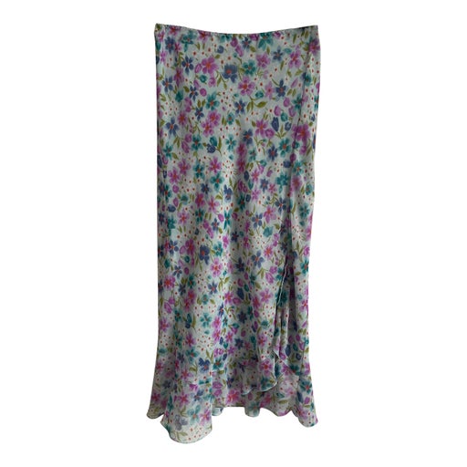 Jupe midi à fleurs