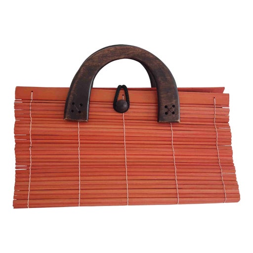 wooden handbag