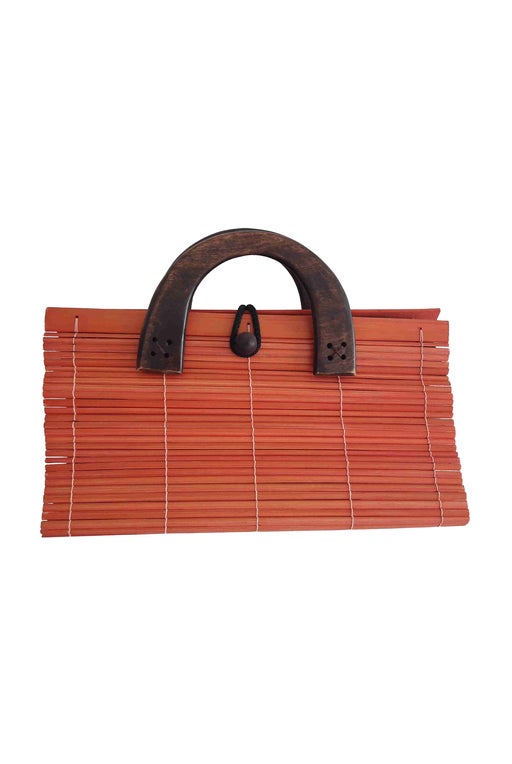 wooden handbag