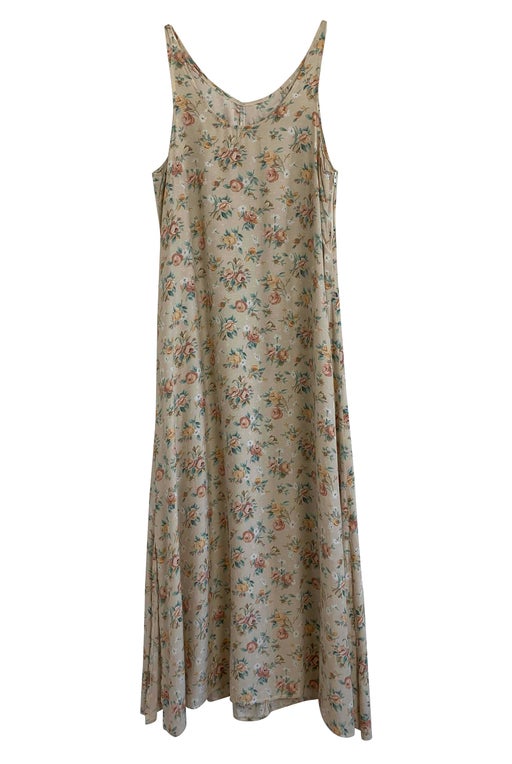 Robe longue à fleurs