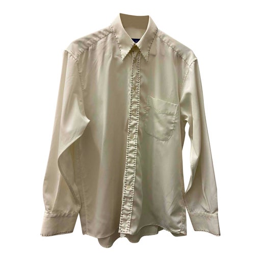 Cream shirt - vintage 90s - size