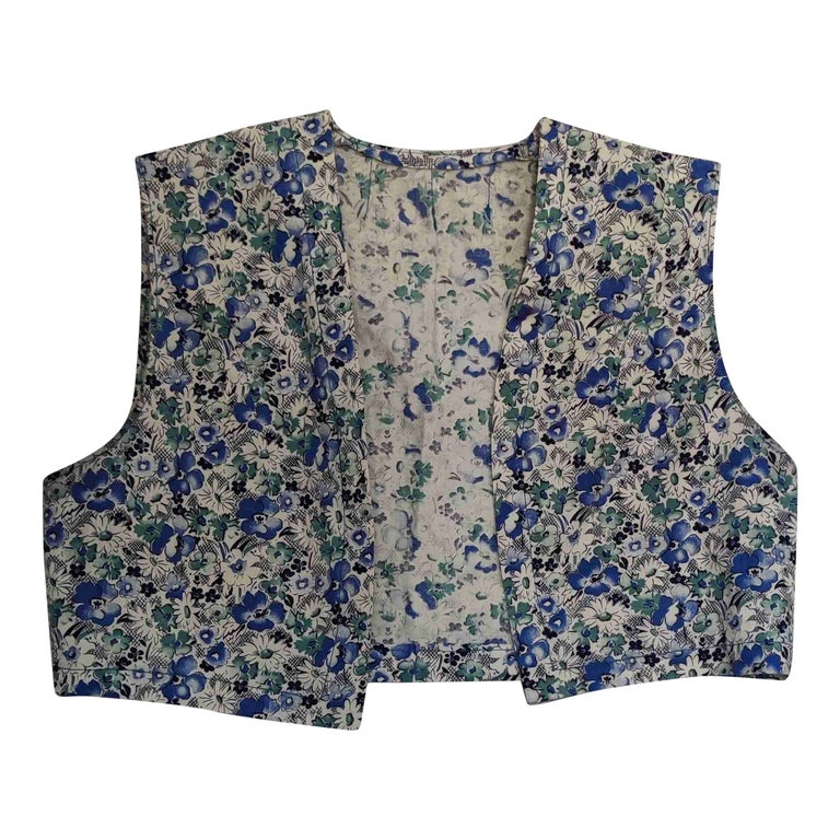 Gilet court en coton