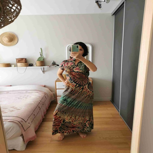 Robe longue tie and dye