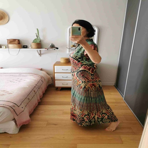 Robe longue tie and dye