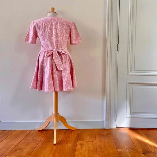 Robe mini à pois