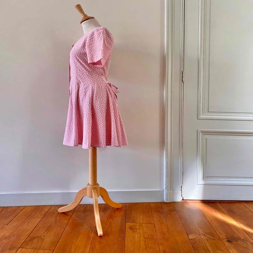 Robe mini à pois
