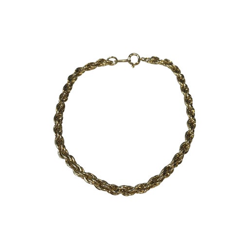 Gold metal bracelet