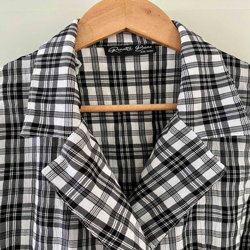 Robe portefeuille à carreaux