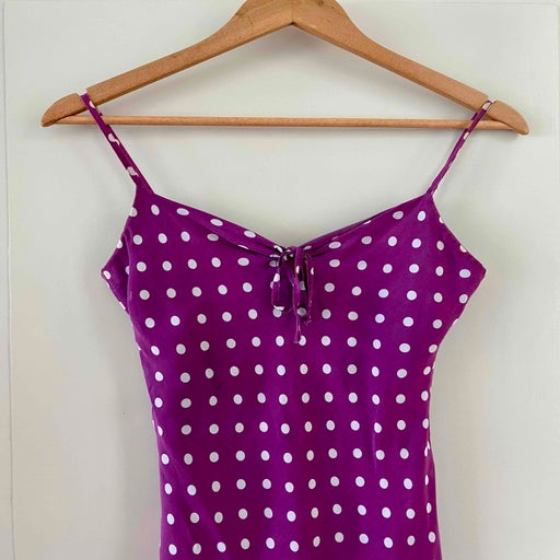 Robe midi à pois