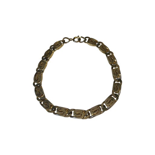 Gold metal bracelet