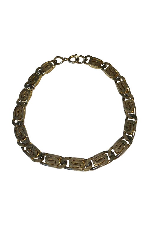 Gold metal bracelet