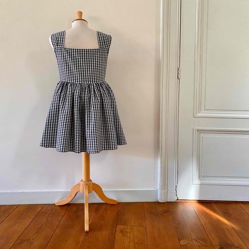 Mini robe vichy en coton