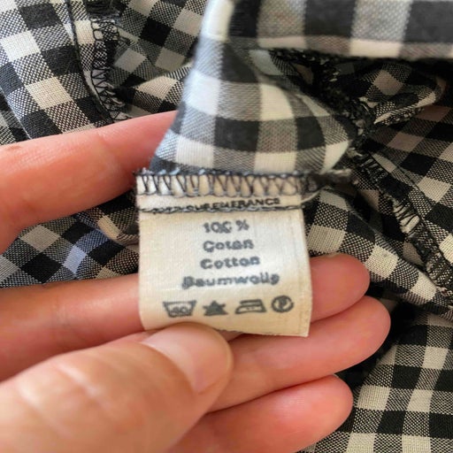 Mini robe vichy en coton
