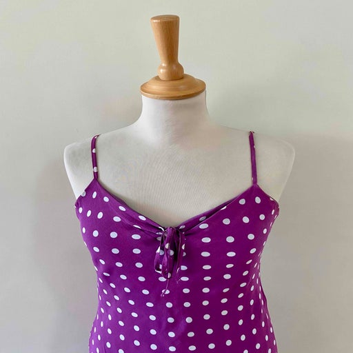 Robe midi à pois