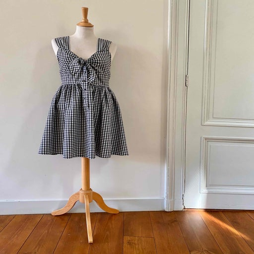 Mini robe vichy en coton