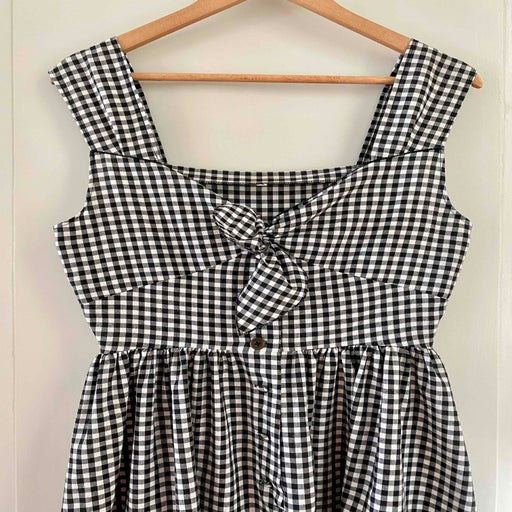 Mini robe vichy en coton