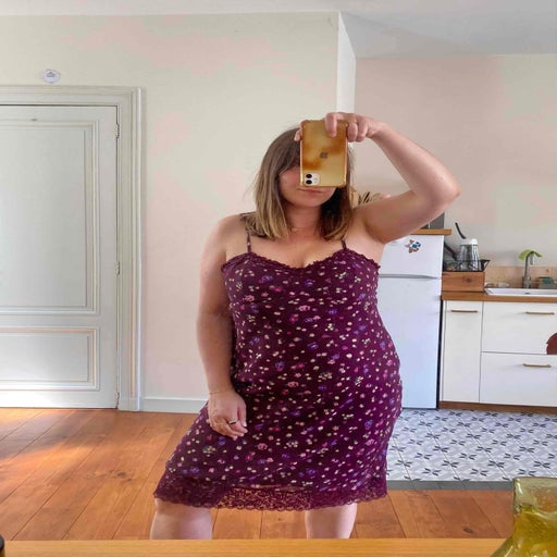 Robe nuisette à fleurs