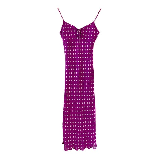 Robe midi à pois