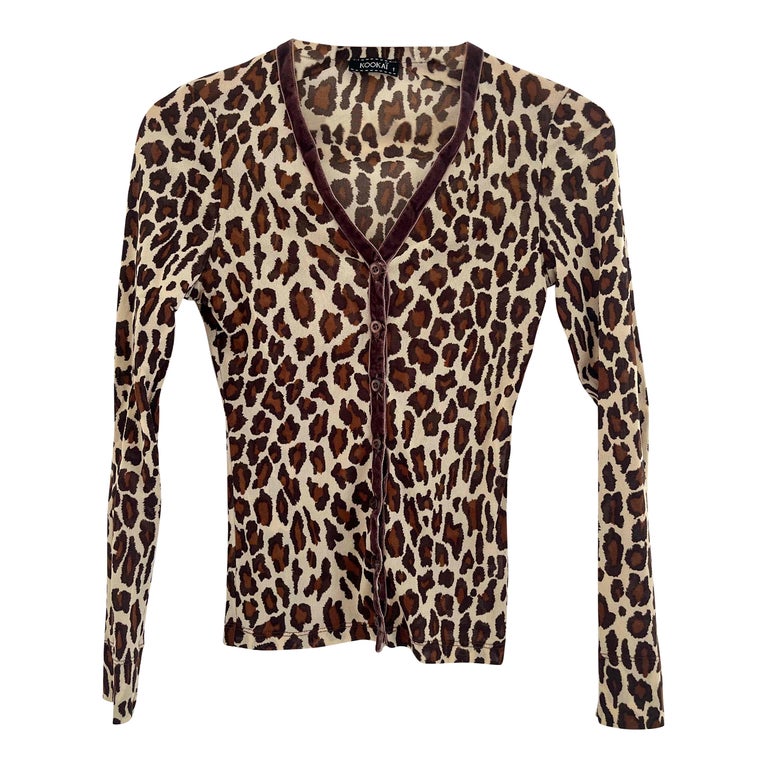 Cardigan leopard femme clearance
