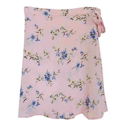 Floral wrap skirt