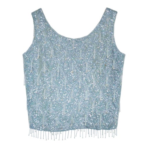 Top à sequins et perles