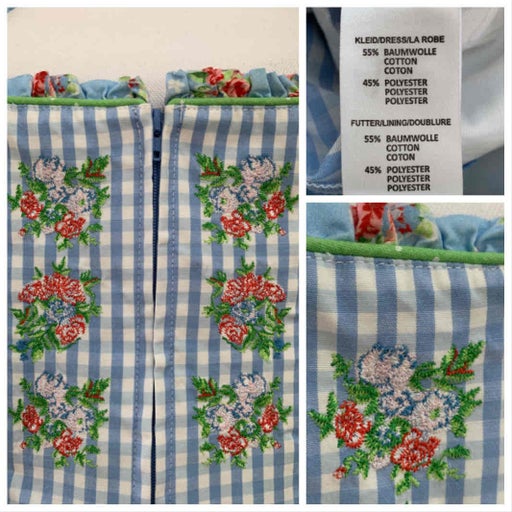 Robe vichy brodée