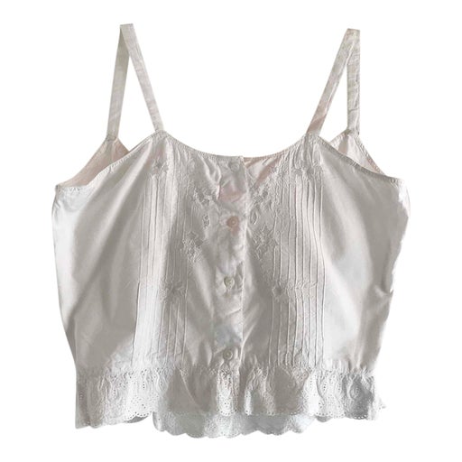 Embroidered crop top