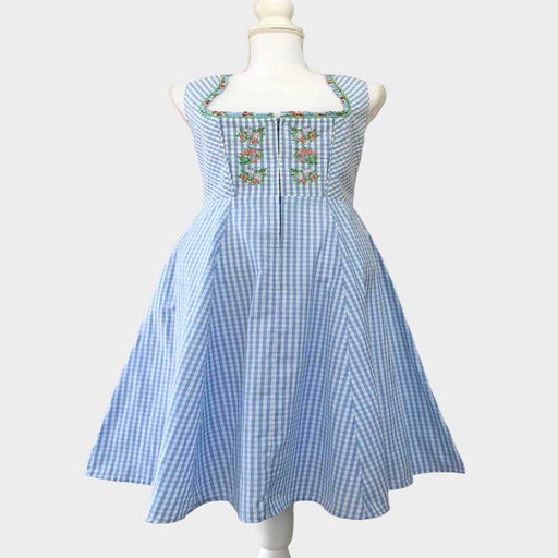 Robe vichy brodée