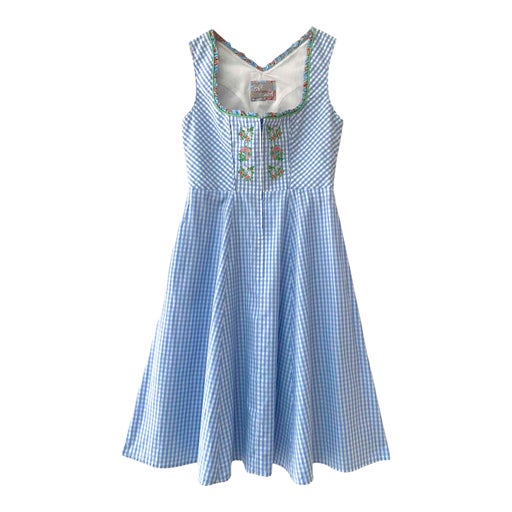 Robe vichy brodée