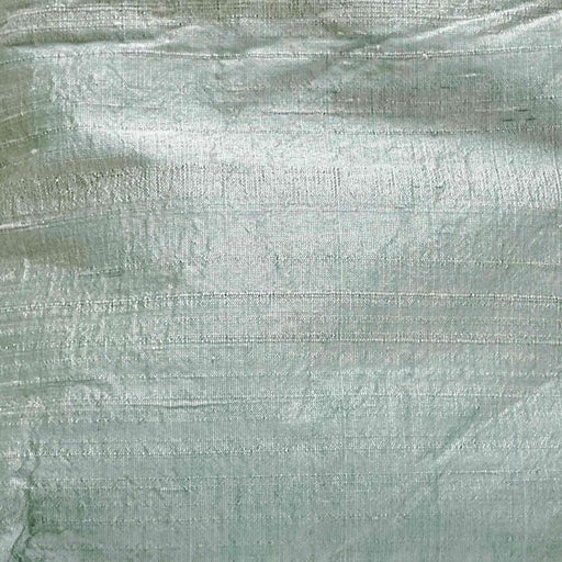 Mini sac en soie shantung vert d'eau et perles