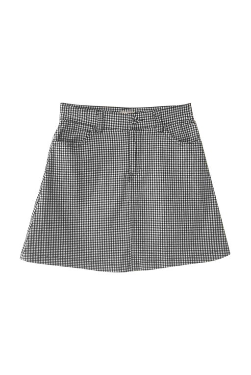 Gingham mini skirt