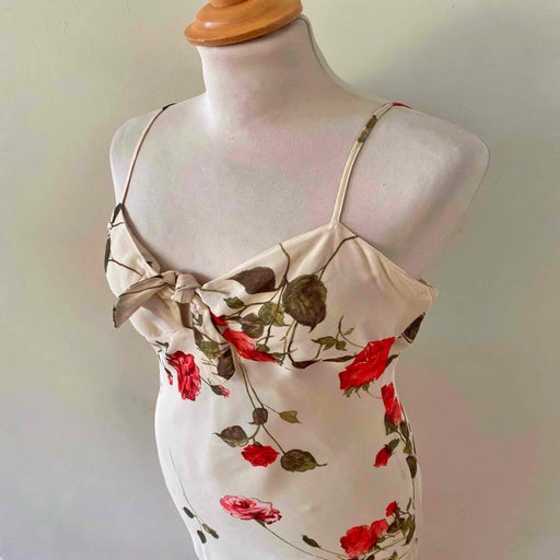 Robe midi à fleurs