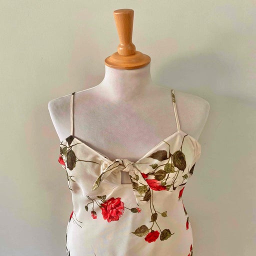 Robe midi à fleurs