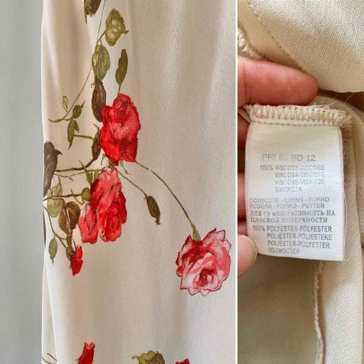 Robe midi à fleurs