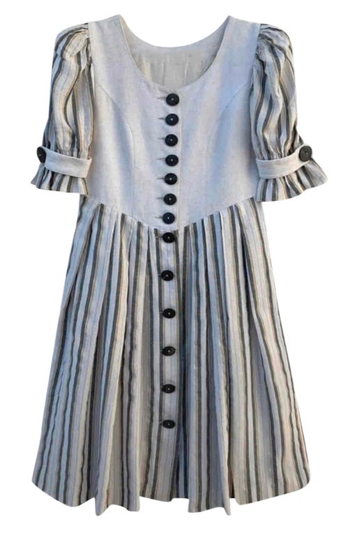 Linen buttoned dress