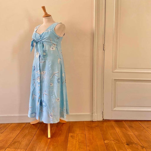 Robe longue à fleurs