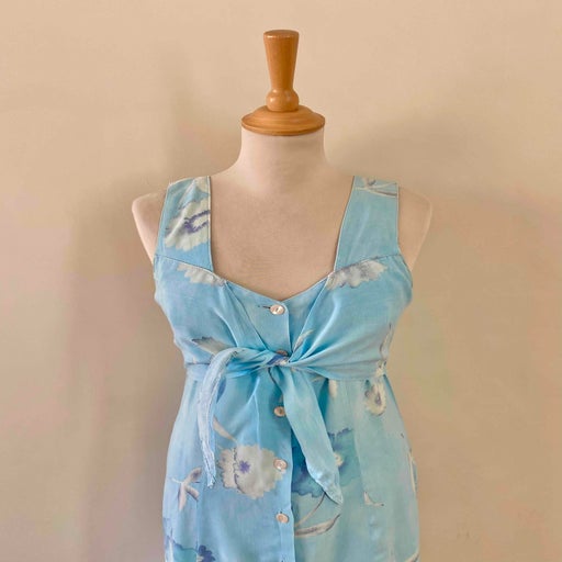 Robe longue à fleurs