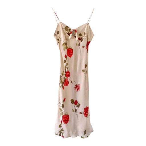 Robe midi à fleurs