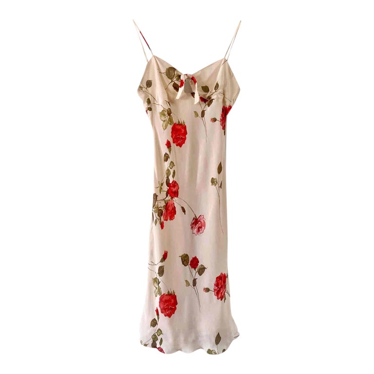 Robe midi à fleurs