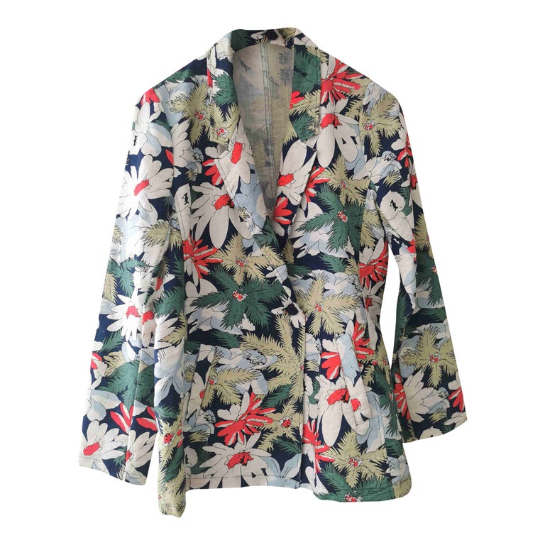Blazer fleurs pour femme Imparfaite