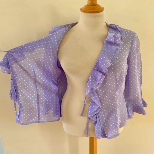 Blouse nouée à pois