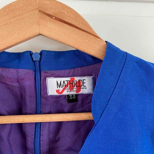 Mini robe en soie et lin