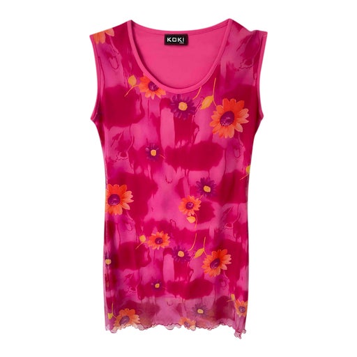 Robe en mesh à fleurs