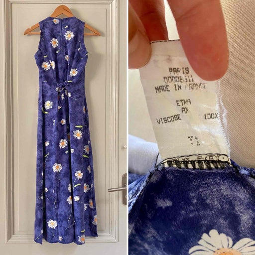 Robe longue à fleurs