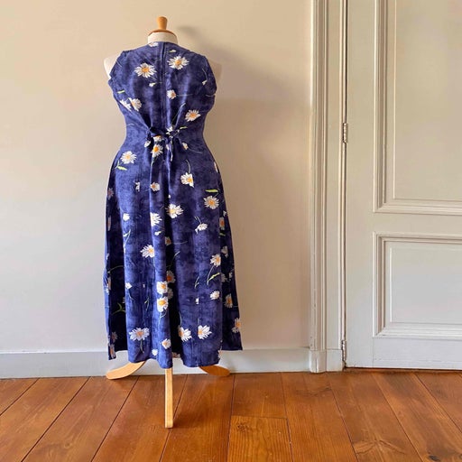 Robe longue à fleurs