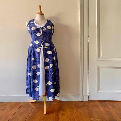Robe longue à fleurs